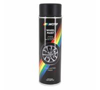 Bombe de peinture motip pro acrylique jantes noir mat aerosol 500 ml (004019)