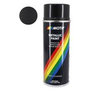 Bombe de peinture motip pro metal noir aerosol 400ml (04049)