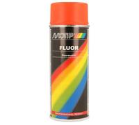 Bombe de peinture Motip Rouge orangé fluo 400ml M04020 auto pour moto scooter