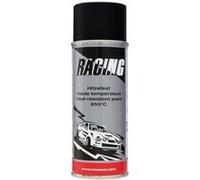 Bombe de peinture - Noir - Haute température - Jusqu'à 650° - Racing - 400ml