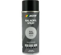 Bombe de peinture - Noir - RAL 9005 - Mat - Acrylique - Tous supports - MoTip - 400ml Noir
