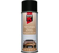 Bombe de peinture - Noir satiné - RAL 9005 - Carrosserie - Auto - Moto - Auto K