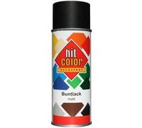 Bombe de peinture - Noir - Satiné - RAL9005 - Décoration - Tous supports - Hit Color - 400ml