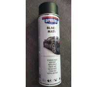 Bombe de peinture Noire Mat 500 ml , peinture acrylique, séchage rapide .