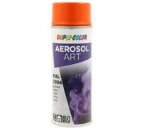 Bombe de peinture - Orange pur - RAL 2004 - Brillant - Tous supports - Aérosol Art