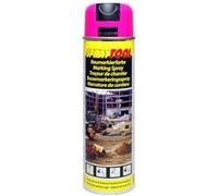 Bombe de peinture - Rose fluo - Marquage - Repérage - Traceur de chantier - 500ml
