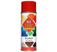 Bombe de peinture - Rouge feu - RAL3000 - Décoration - Tous supports - Hit Color - 400ml