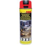 Bombe de peinture - Rouge fluo - Marquage - Repérage - Traceur de chantier - 500ml