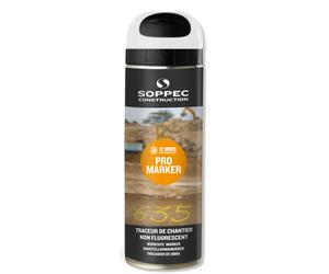 Bombe de peinture - Traceur de chantier SOPPEC non fluorescent promarker blanc 9-12 mois - 141500