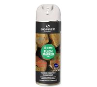 Bombe de peinture - Traceur forestier hautement fluorescent blanc fluo 12 mois flash marker SOPPEC - 131500