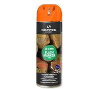 Bombe de peinture - Traceur forestier hautement fluorescent orange fluo 12 mois flash marker SOPPEC - 131516o