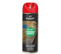 Bombe de peinture - Traceur forestier non fluorescent rouge 1-2 ans standard marker SOPPEC - 131904o