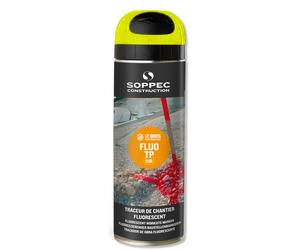 Bombe de peinture - Traceur SOPPEC de chantier fluo tp jaune 9-12 mois - 141517