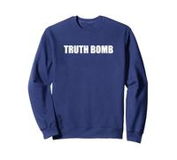 Bombe de vérité Sweatshirt, Unisexe pour Adultes, Bleu Marine, S
