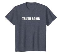 Bombe de vérité T-Shirt, Enfant, Bleu Chiné, 2 Ans