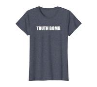 Bombe de vérité T-Shirt, Femme, Bleu Chiné, M