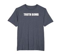 Bombe de vérité T-Shirt, Homme Grandes Tailles, Bleu Chiné, 3X Tall