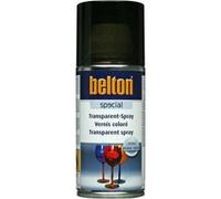 Bombe de vernis coloré - Noir - Semi-transparent - Verre - Plastique - Belton - 150ml