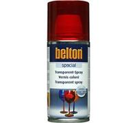 Bombe de vernis coloré - Rouge - Semi-transparent - Verre - Plastique - Belton - 150ml