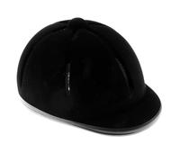 Bombe Equitation Casque d'équitation réglable en Velours for Enfant, Noir