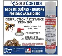 Bombe Guêpes, Frelons, Frelons Asiatiques - Maxi Format - 600ml - Destruction des nids - Longue portée 6m