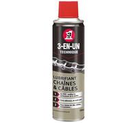 Bombe lubrifiant chaînes et câbles- 250 mL