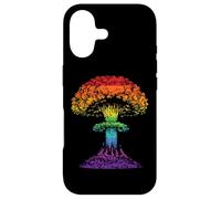 Bombe nu ire Atomique Vintage Champignon Arc-en-Ciel Coque pour iPhone 17