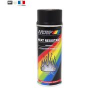 Bombe peinture MOTIP Noir mat Haute Température 400 ML 800 ° C (04031)