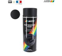 Bombe peinture MOTIP pour pot echappement Scooter Moto 400 ML 800 ° C Noir mat
