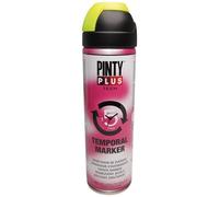 Bombe peinture - PINTY - 500ml - Jaune fluo - Traceur éphémère - Marquage au sol