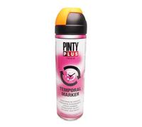 Bombe peinture - PINTY - 500ml - Traceur éphémère - Orange fluo - Marquage temporaire