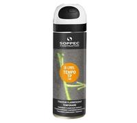 Aérosol de 500 ml de peinture de marquage fluorescente temporaire Tempo T.P. - Couleur blanc