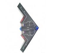 Bomber A-7 Spirit Réplique d'avion militaire en métal moulé sous pression, gris, 23,5 cm x 16,3 cm, avec base, éclairage et effets sonores