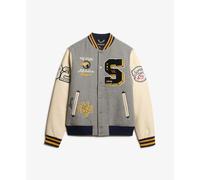 Bomber Ã Ã©cussons Superdry College Gris L
