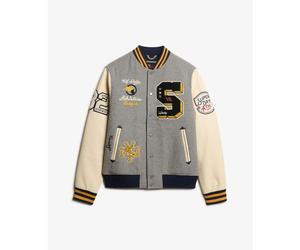 Bomber Ã Ã©cussons Superdry College Gris L