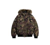 Superdry Everest Faux Fur Bomber Jacket Vert 2XL Homme