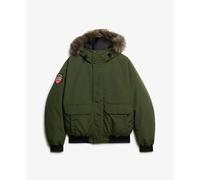 Superdry Everest Faux Fur Bomber Jacket Vert S Homme