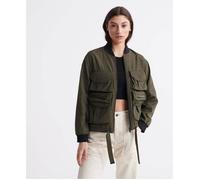 Bomber à poches femme Superdry Namid - cordon de serrage - Vert - SUPERDRY 40