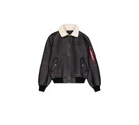 Alpha Industries Veste B-15-3 en faux cuir pour homme Noir Taille 3XL