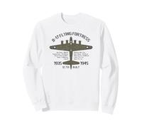 Bomber B-17 « Forteresse Volante » Seconde Guerre Mondiale avec caractéristiques vieillies Sweatshirt