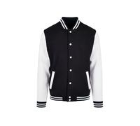 Build Your Brand Homme Bb004-basic College Jacket, Noir/Blanc, 5XL EU