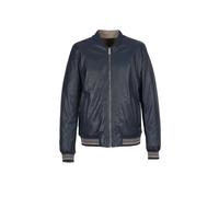 Bomber en cuir zippÃ© Oakwood Tyler Bleu L