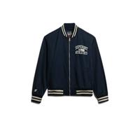 Superdry Twill Varsity Bomber Jacket Bleu M Homme