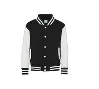 Bomber enfant Just Hoods Baseball Noir 3/4 ans