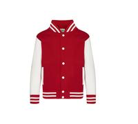 Bomber enfant Just Hoods Baseball Rouge 9/11 ans