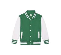 Bomber enfant Just Hoods Baseball Vert 3/4 ans
