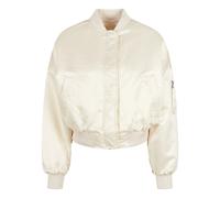 Bomber femme grandes tailles Urban Classics oversized satin Blanc 5XL