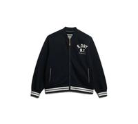 Superdry Country Club Bomber Full Zip Sweatshirt Noir L Femme
