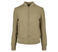 Urban Classics Veste bomber légère pour femme – Empiècement gaufré, poches zippées – Khaki 4XL