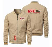 Bomber Homme Ultimate Fight, Veste Militaire, Voy.age Coupe-Vent Veste Randonnée, Travail(Khaki,4XL)